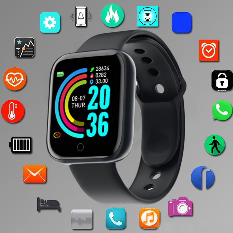 Smartwatch Watches For Men Digital - ساعة ذكية للرجال والنساء، وضع رياضي،