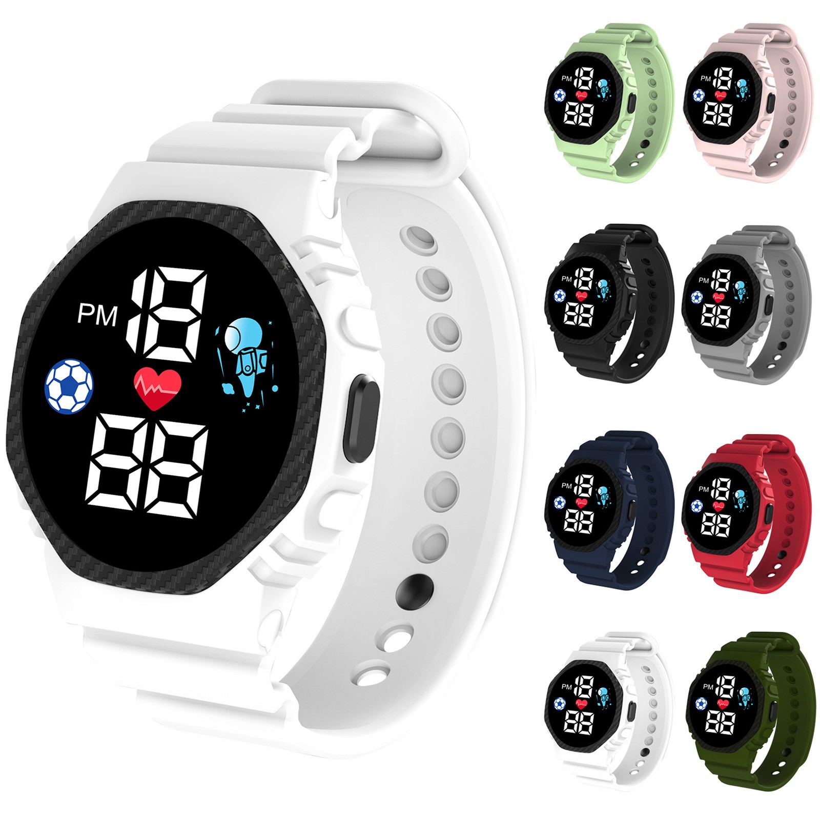 Smartwatch Digital Watches For Boys - ساعة ذكية متعددة الألوان للأطفال والفتيان