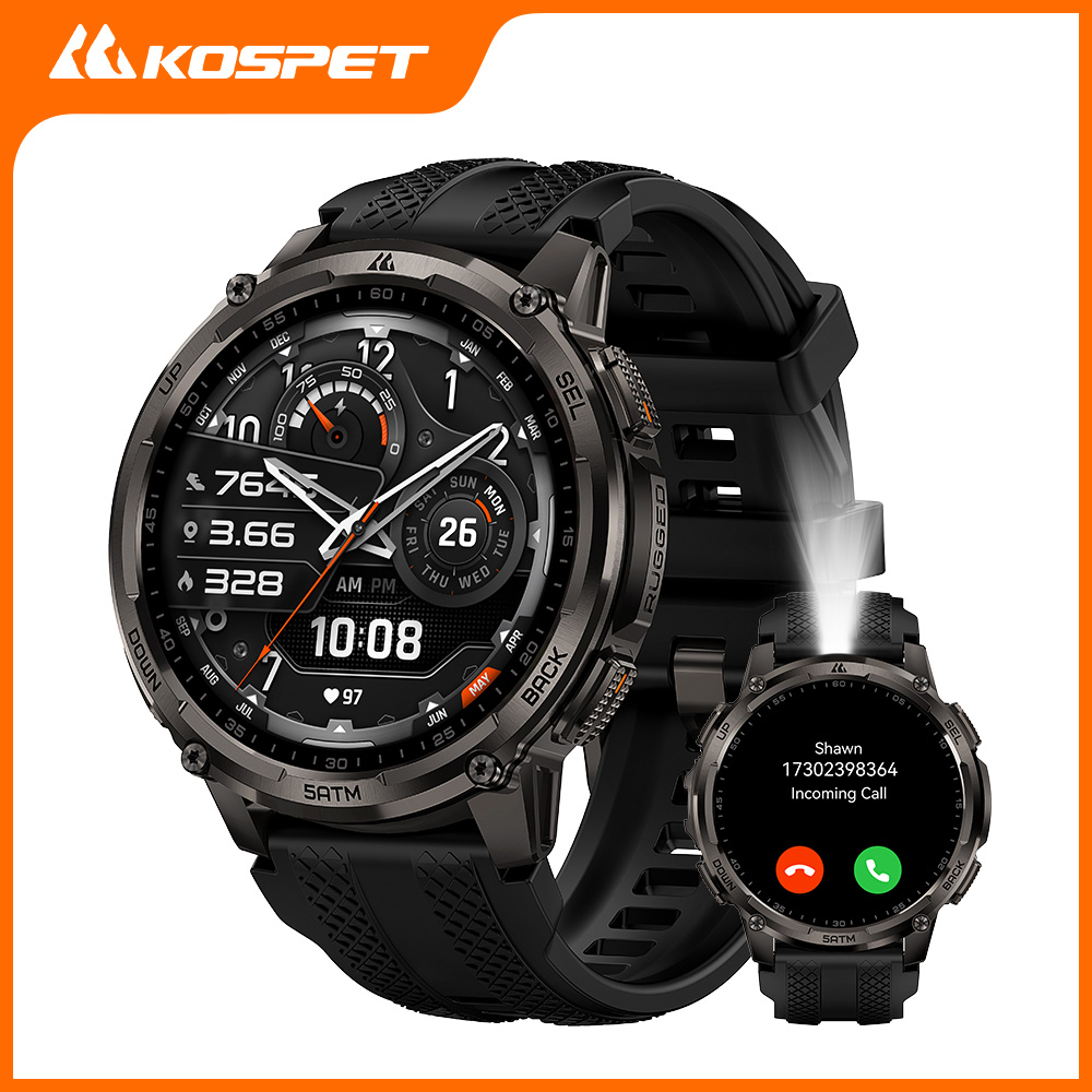 Smartwatch Watches For Men With Gps - ساعة ذكية KOSPET TANK T4C للرجال،