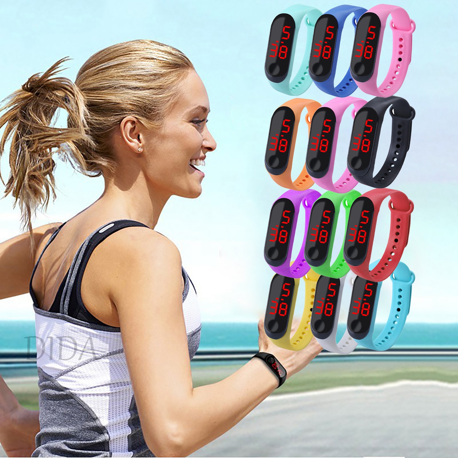 Smartwatch Watches Digital - الرياضة في الهواء الطلق سوار ساعة