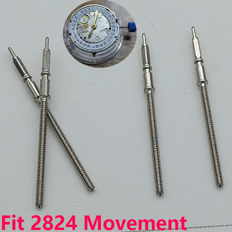 Watch Crown Stem - 2/4 قطعة قطع غيار عمود التاج