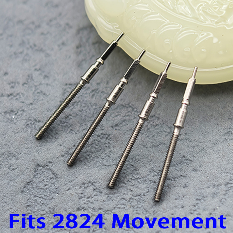 Watch Crown Stem - 2/4 قطعة من الفولاذ المقاوم للصدأ