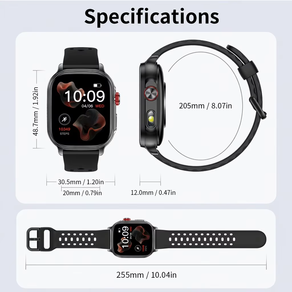 ساعة ذكية 2026 بشاشة 2.01 بوصة - مراجعة Smartwatch Watches For Men Digital وسعره