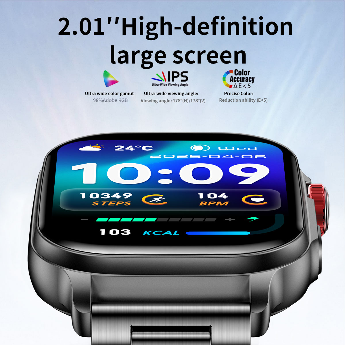 ساعة ذكية 2026 بشاشة 2.01 بوصة - مراجعة Smartwatch Watches For Men Digital وسعره