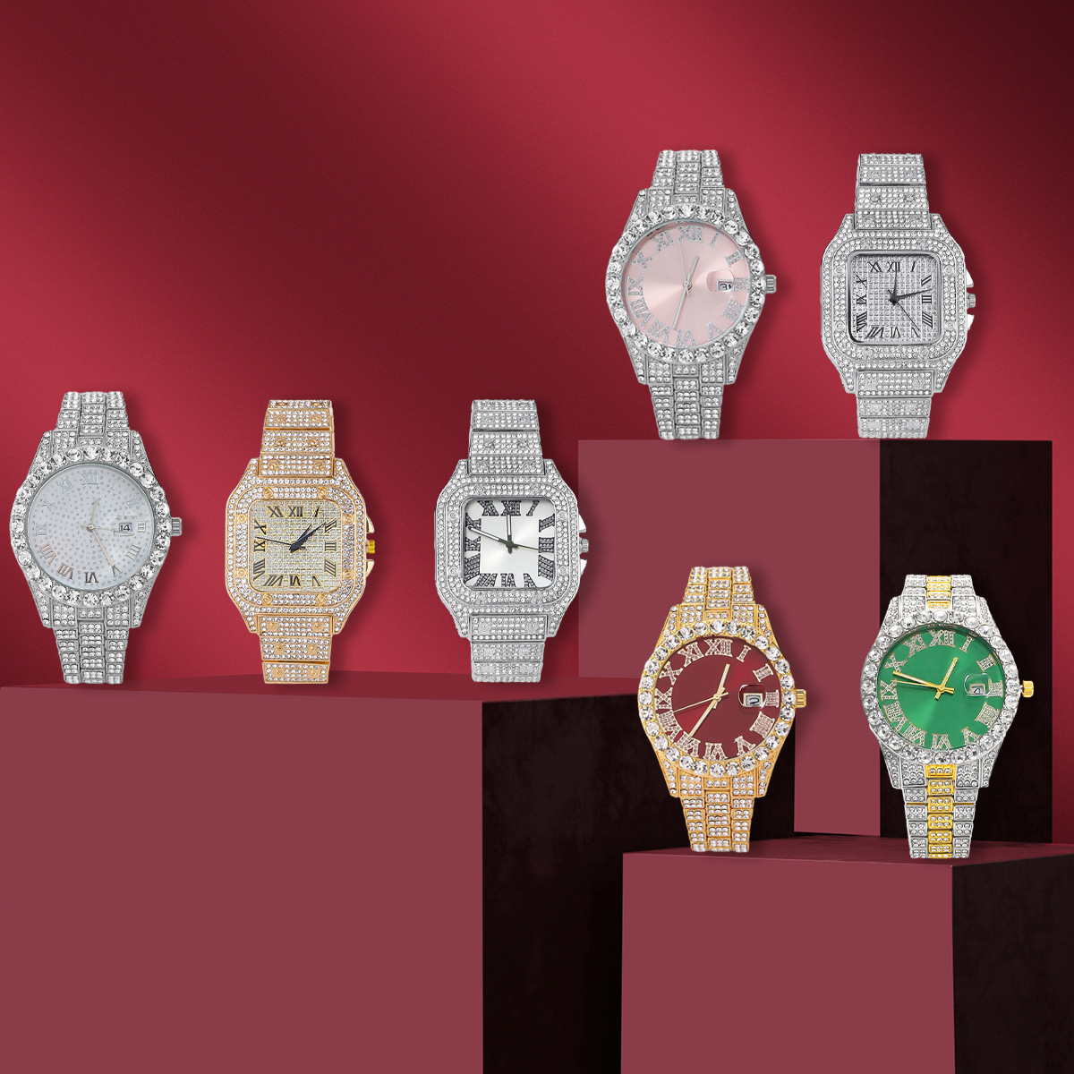 ساعة رجالية مكونة من 7 قطع مزي - مراجعة Smartwatch Premium Watches For Men وسعره