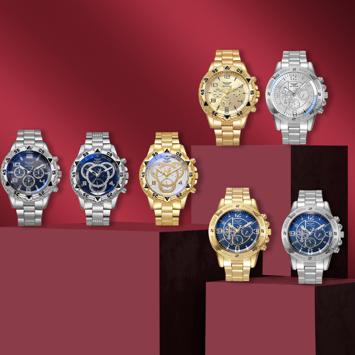 ساعة رجالية مكونة من 7 قطع مزي - مراجعة Smartwatch Premium Watches For Men وسعره