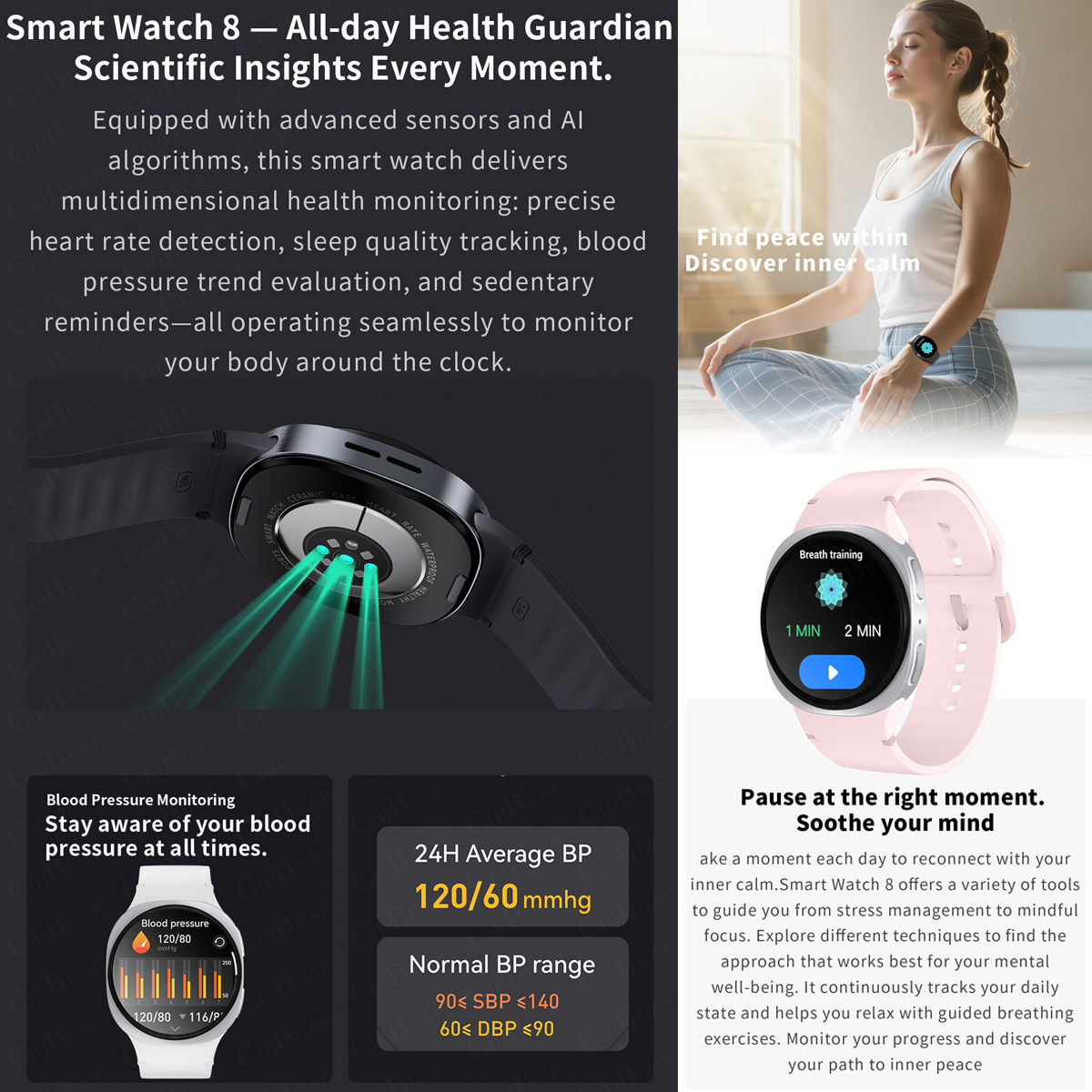ساعات ذكية جديدة 2026 طراز 8 م - مراجعة Smartwatch Watches For Men Digital وسعره