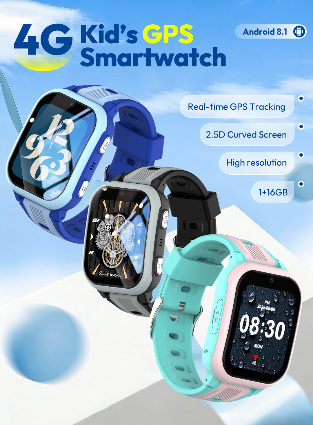 ساعة ذكية للأطفال من وونلكس KT - مراجعة Smartwatch Watches For Kids With Gps وسعره