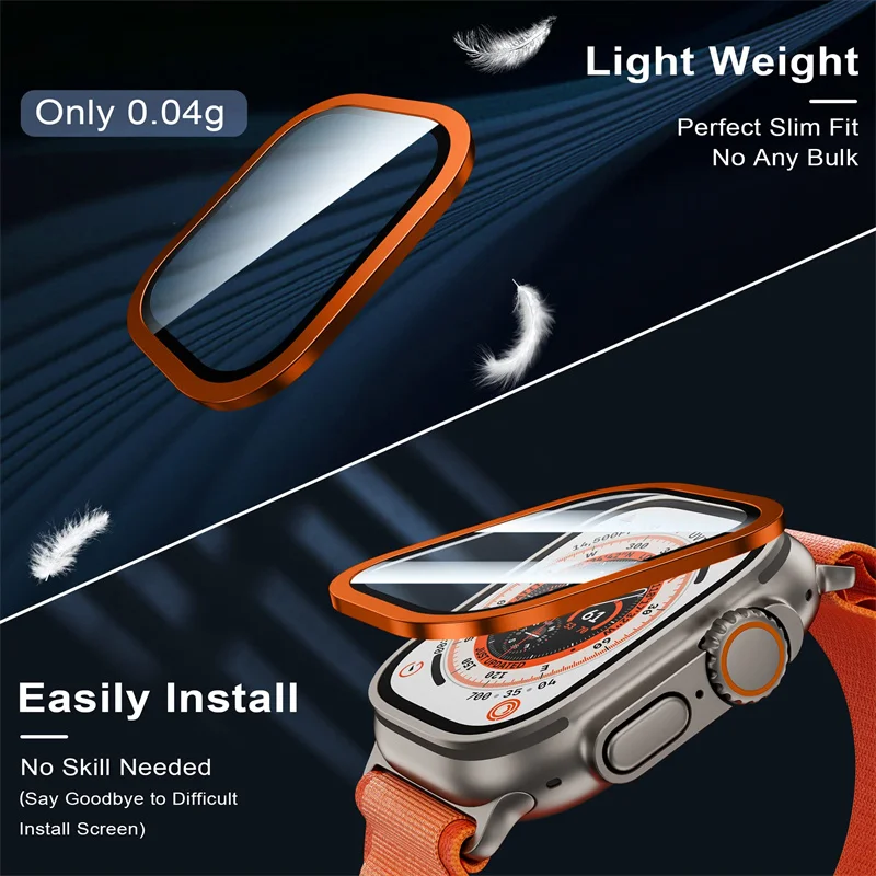 زجاج مقسى لساعة أبل الترا 49 م - مراجعة Smartwatch Watches For Mens وسعره