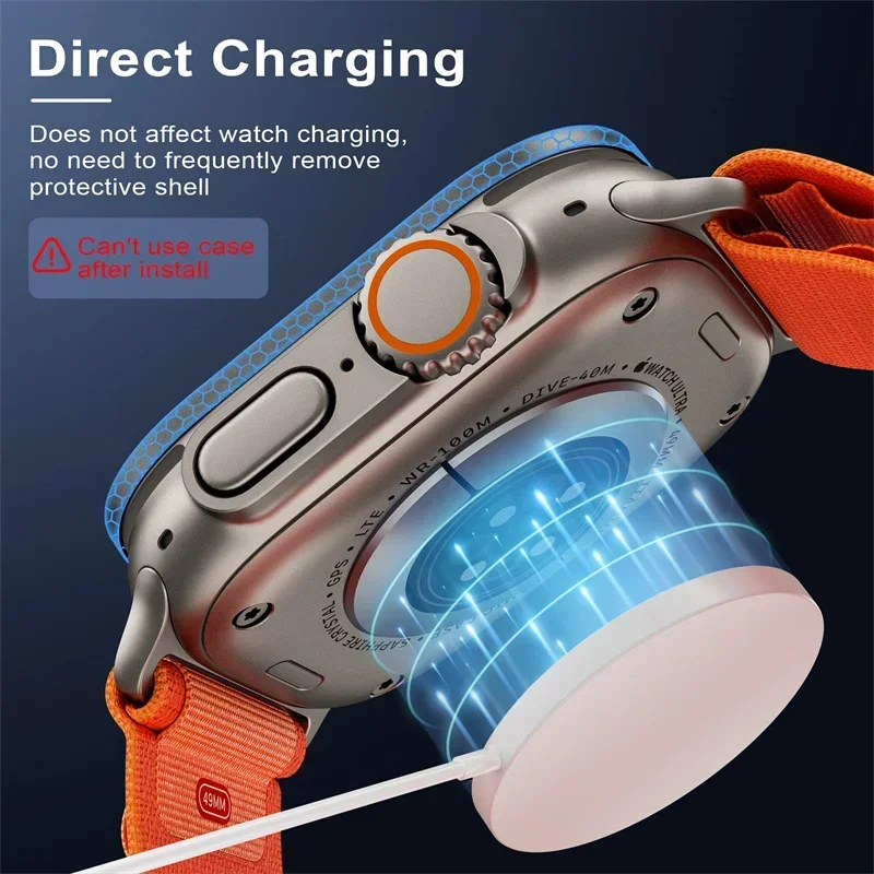 زجاج مقسى لساعة أبل الترا 49 م - مراجعة Smartwatch Watches For Mens وسعره