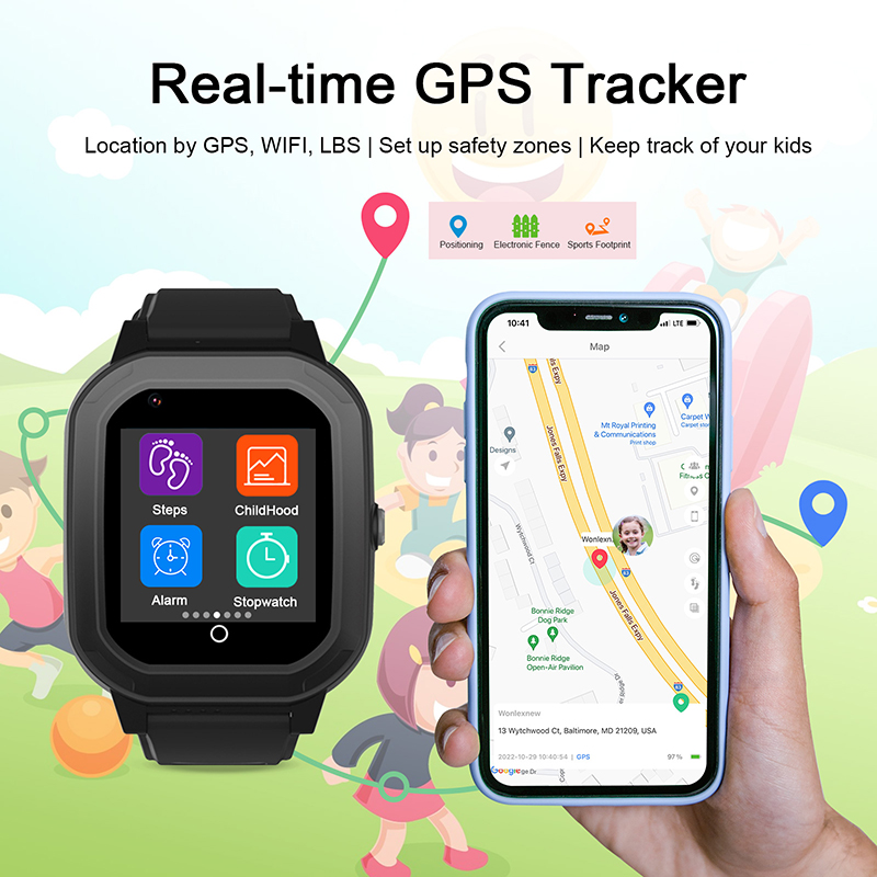 ونليكس 4G ساعة ذكية للأطفال مك - مراجعة Smartwatch Watches For Kids With Gps وسعره