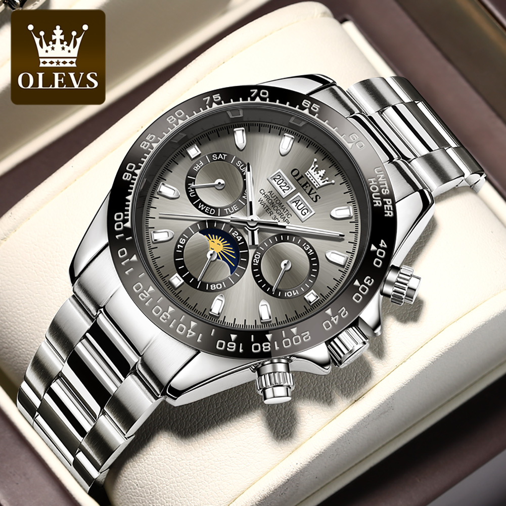 OLEVS 6654 ساعة رجالي فاخرة كر - مراجعة Watches Omega وسعره