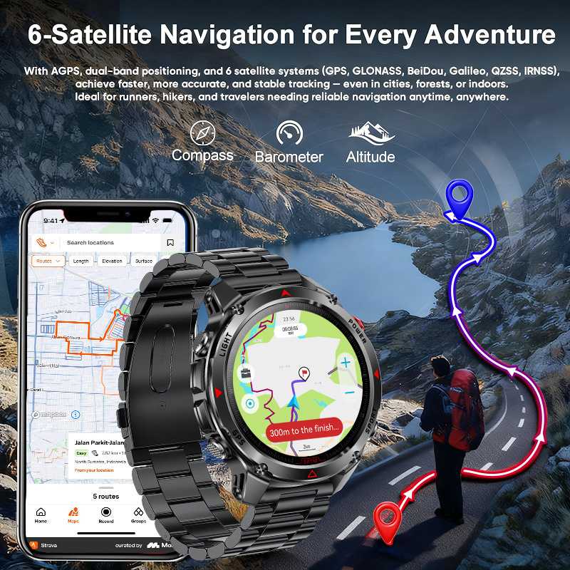 T-Rex 3 Pro العسكرية الصف AGPS - مراجعة Smartwatch Watches For Men With Gps وسعره