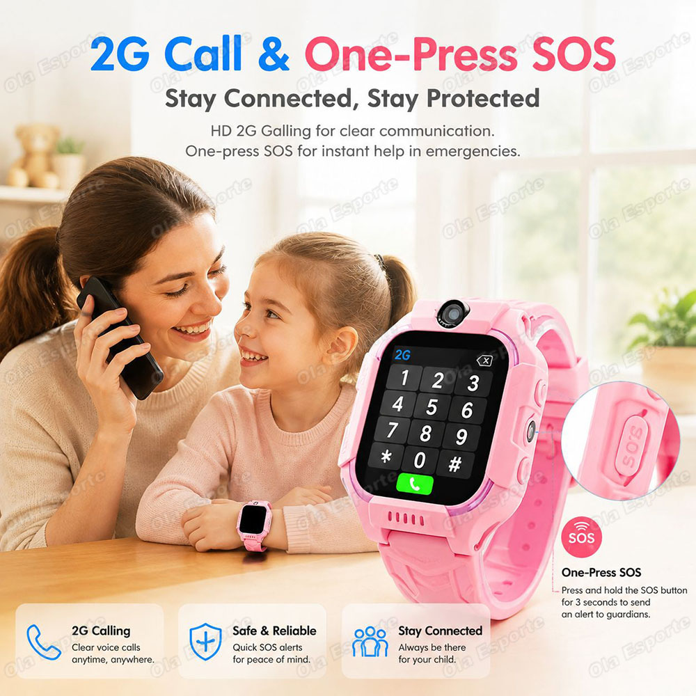 ساعة ذكية جديدة للأطفال بتقنية - مراجعة Smartwatch Watches For Kids With Gps وسعره