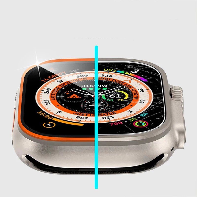 طبقة من الزجاج المقسى لساعة أب - مراجعة Smartwatch Watches For Mens وسعره