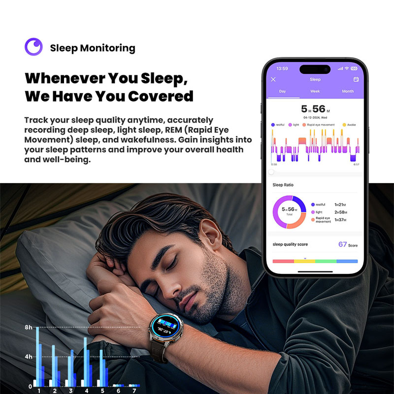 ساعة ذكية عسكرية جديدة طراز TA - مراجعة Smartwatch Watches For Men With Gps وسعره