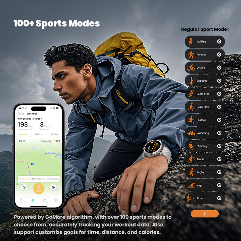 ساعة ذكية عسكرية جديدة طراز TA - مراجعة Smartwatch Watches For Men With Gps وسعره