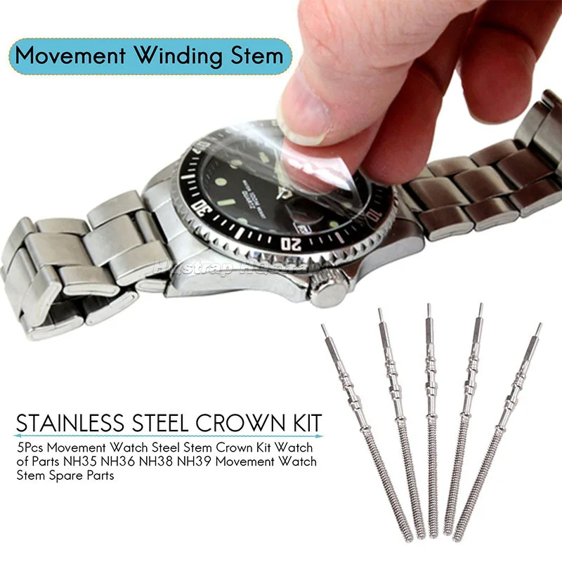ساعة تاج طقم لسايكو ، ساق فولا - مراجعة Watch Crown Stem وسعره