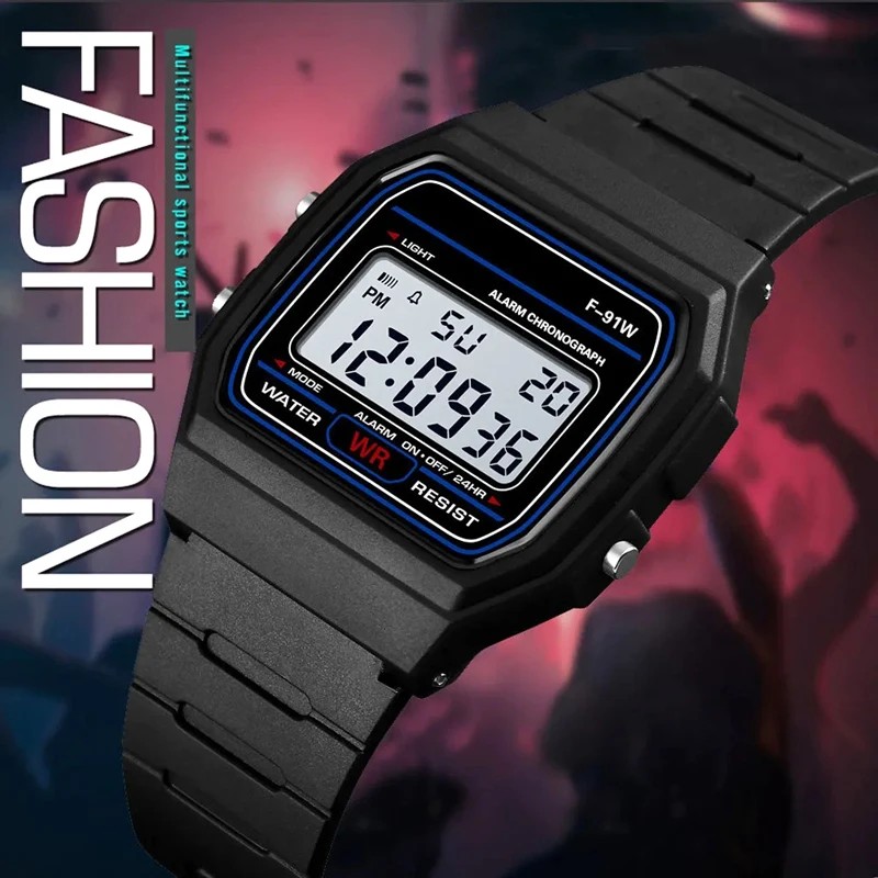 ساعات رياضية رقمية LED للرجال  - مراجعة Silicone Sport Band وسعره