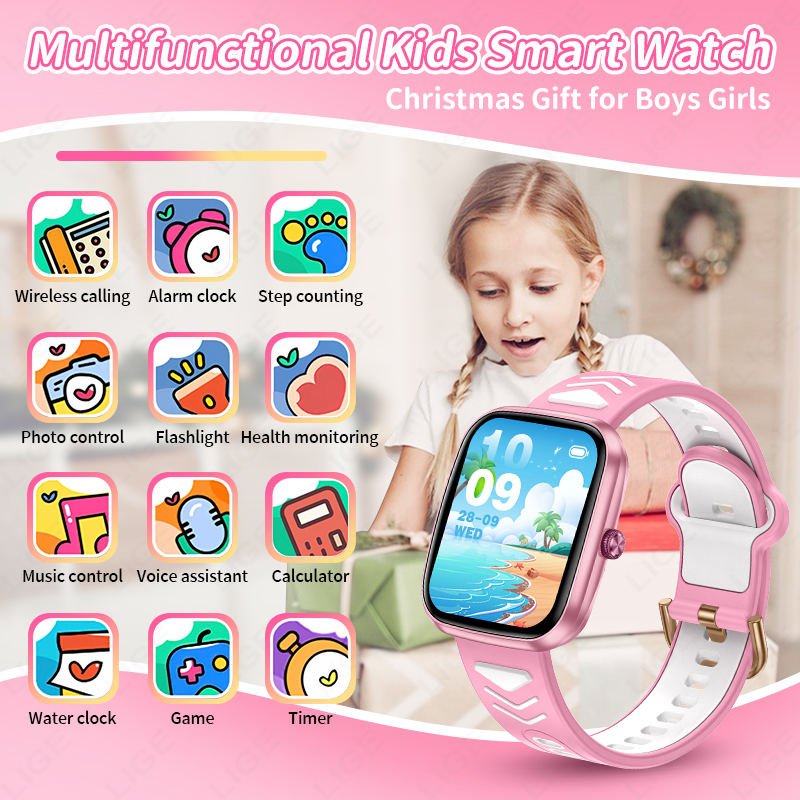 ساعة ذكية جديدة من LIGE بشاشة  - مراجعة Smartwatch Digital Watches For Boys وسعره