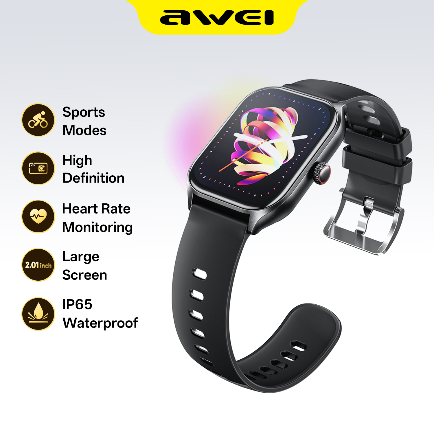 ساعة ذكية متعددة الوظائف Awei  - مراجعة Smartwatch Online Watches For Men وسعره