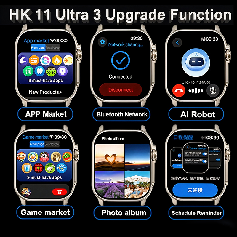 ساعات جديدة للرجال HK11 ULTRA3 - مراجعة Smartwatch Watches For Men With Gps وسعره