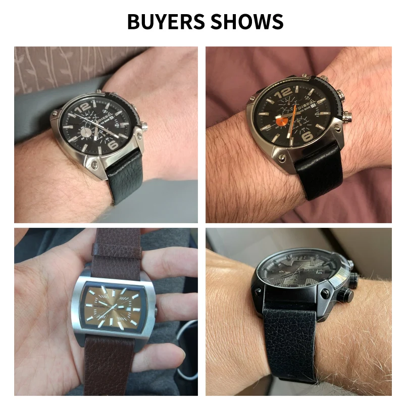 حزام ساعة جلد طبيعي للرجال وال - مراجعة Diesel Watches Smartwatch وسعره