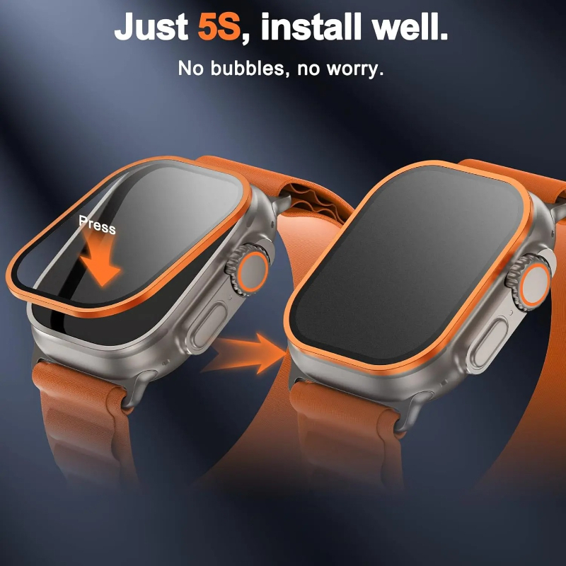 زجاج مقسى لساعة أبل ألترا 49 م - مراجعة Smartwatch Watches For Mens وسعره